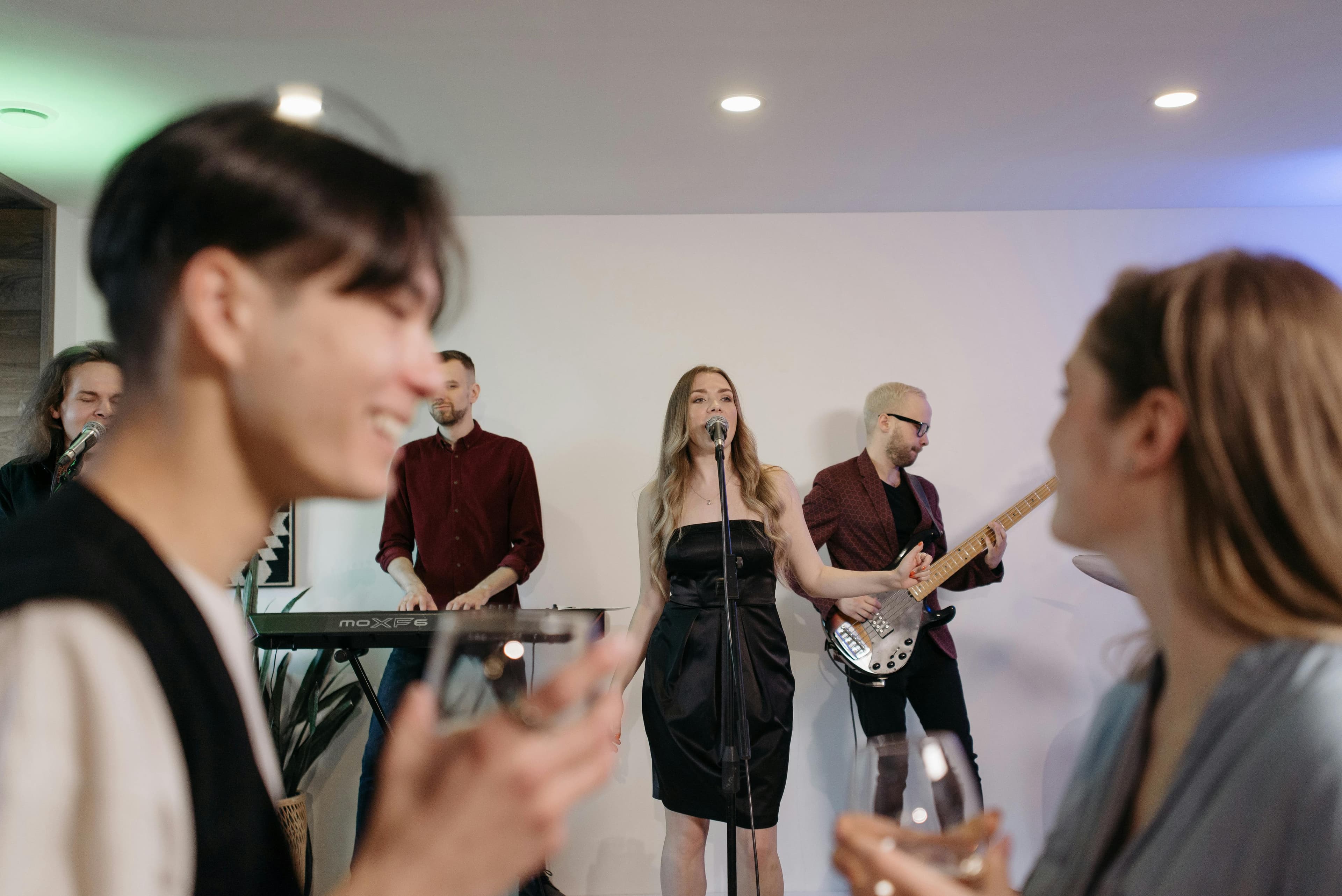 Private Parties - a band performing inside the house